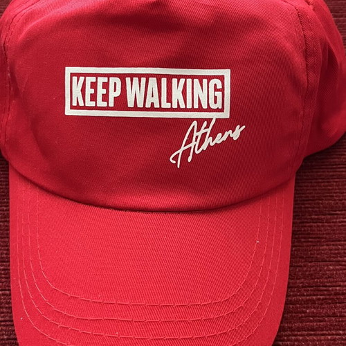 Johnnie Walker Hat red, new with Keep Walking logo