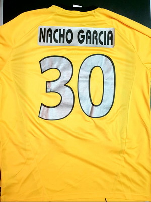 Nacho Garcia Aris Adidas jersey used, long-sleeve