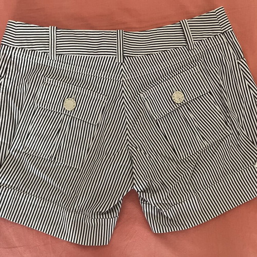 Rose M striped shorts by Zini used, size XL, black and white