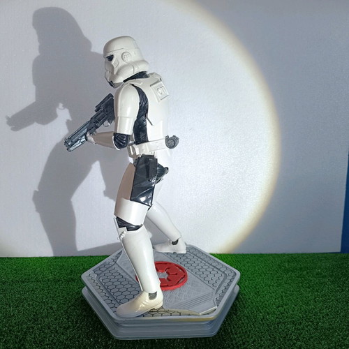 Stormtrooper figure used, resin, handmade, Star Wars collectible