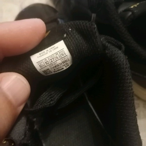Reebok kids' shoes size 27 used, black, athletic