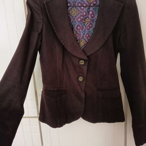 Ysatis women's cotton jacket, brown, size S