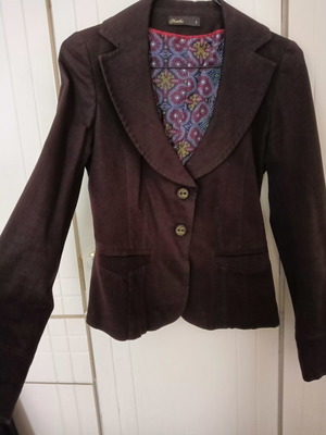 Ysatis women's cotton jacket, brown, size S