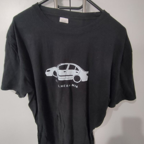 Almera N16 T-shirt black XL like new with Nissan sedan print