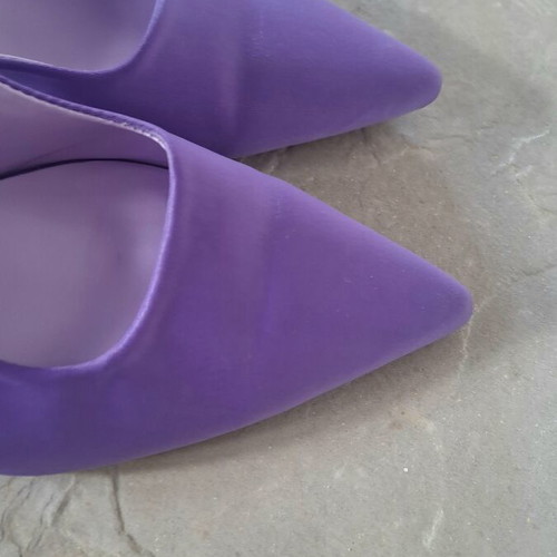 Only purple satin mules size 41 new
