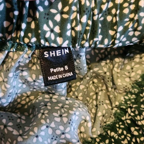 Shein summer set like new, multicolored green