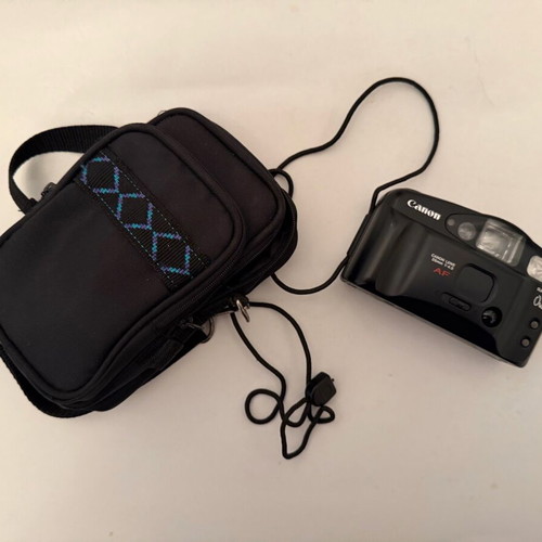 Canon Sure Shot Owl 35mm camera with case used