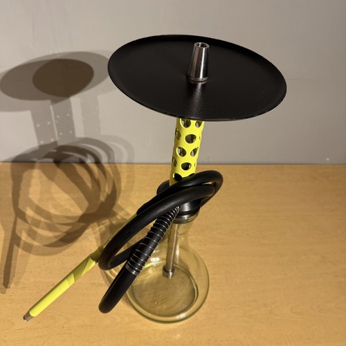 Bodo M-1 hookah used, lime green stainless steel