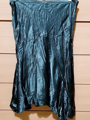 Glamour Enzzo satin skirt large blue petrol like new