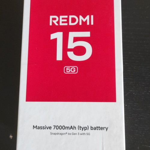Κινητό τηλέφωνο Redmi 15 μεταχειρισμένο, μαύρο, Android