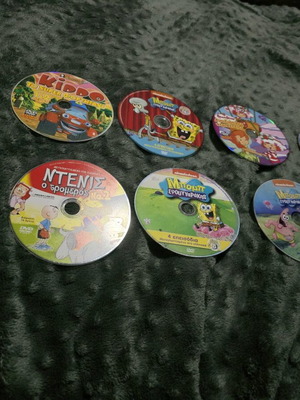 Dubbed children's DVDs used, pack of 10
