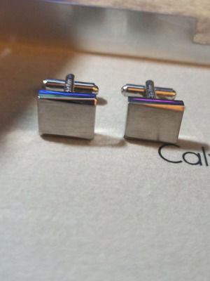 Calvin Klein μανικετόκουμπα vintage καινούργια, ασημί
