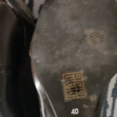 Tessera leather shoes like new, brown with bow