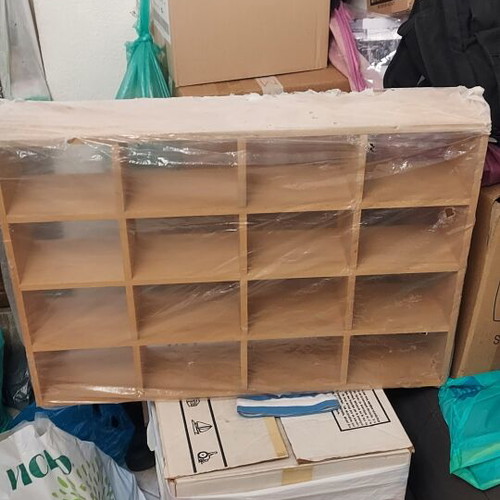 Small wooden shelf, 0.50 x 0.70 m, set of 2