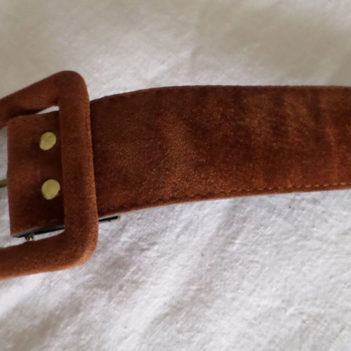 Women's leather belts set like new, brown, pack of 3