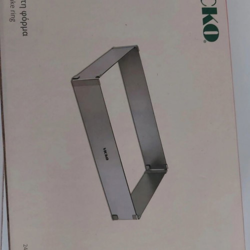 Vicko stainless steel extendable rectangular cake ring