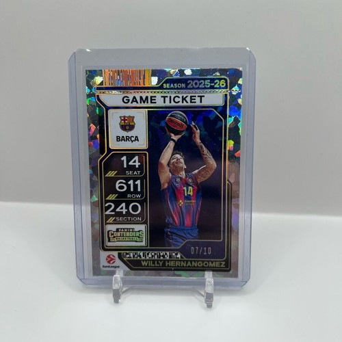 Panini Euroleague Willy Hernangomez Game Ticket 2025/26 like new