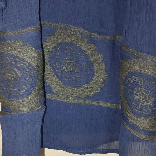 Saint Tropez blouse S used, dark blue boho style