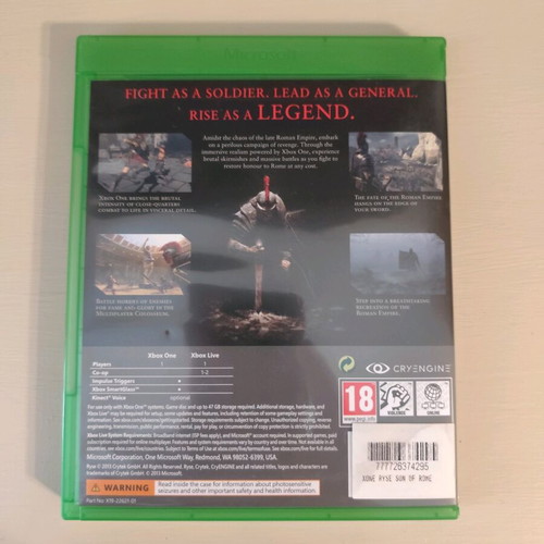 Ryse Son of Rome Xbox One game