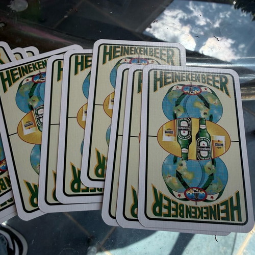 Heineken Beer Playing Cards used, vintage mid 00s