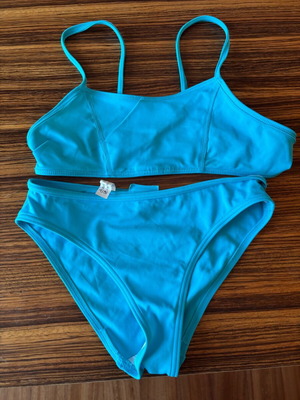 Swimsuit for 10-11 years like new, turquoise with pocket