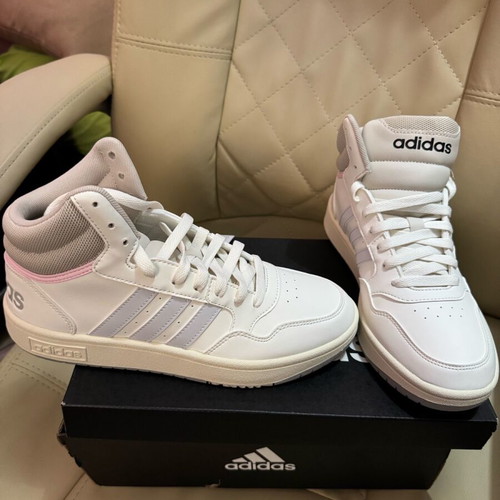 Adidas Hoops 3.0 Mid new white athletic shoes size 39