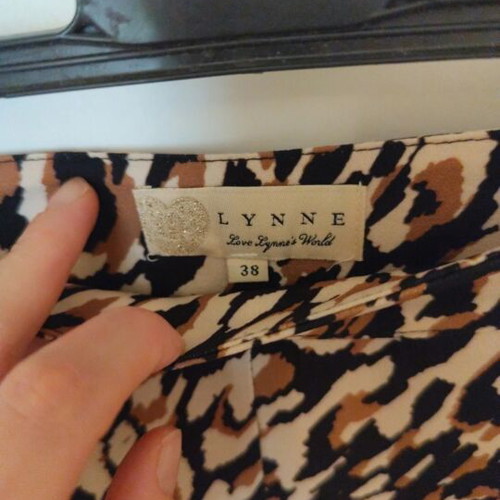 Zip Culottes Lynne medium like new, leopard print, black and brown