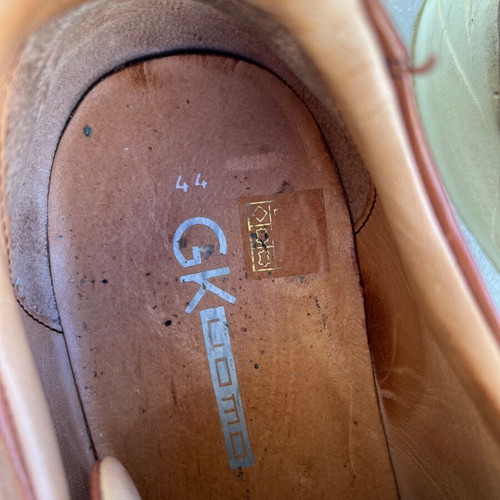 Gianna Kazakou leather shoes used, brown, size 44