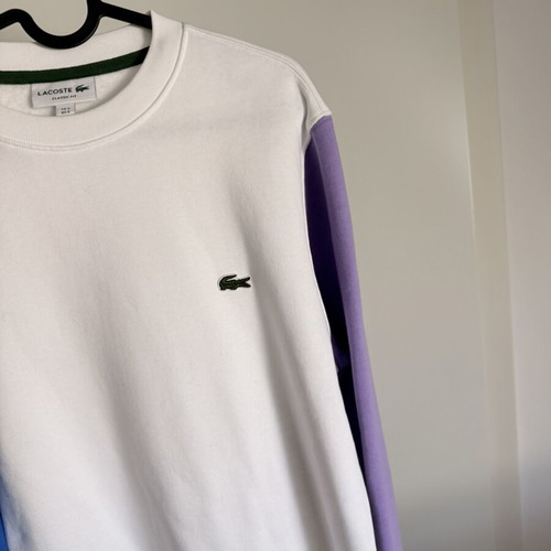 Lacoste tricolor sweatshirt small new