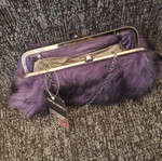 Furry bag new with chain strap