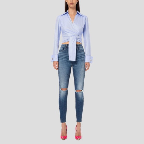 Elisabetta Franchi high waisted jeans size 25 XS, blue