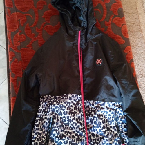 Crivit jacket for girls used, black and multicolor