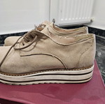 Suede Γυναικεία Παπούτσια Τύπου Oxford Μεταχειρισμένα, Μπεζ, Μέγεθος 38