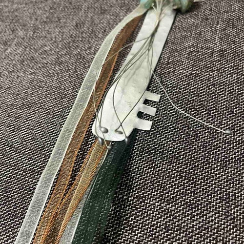 Decorative key with semi-precious stones and alpaca, handmade new