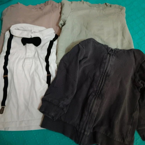 H&M Boys Long-Sleeve Shirts like new, set of 3 size 80cm