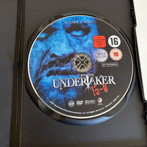 WWE Undertaker 15-0 2007 Silver Vision DVD used, good condition