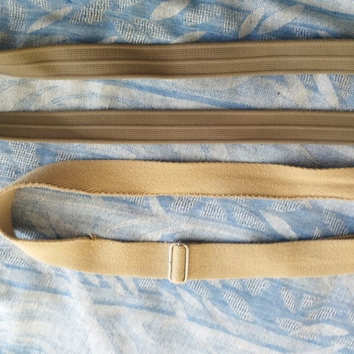 Two adjustable fabric belts, Diesel beige and khaki