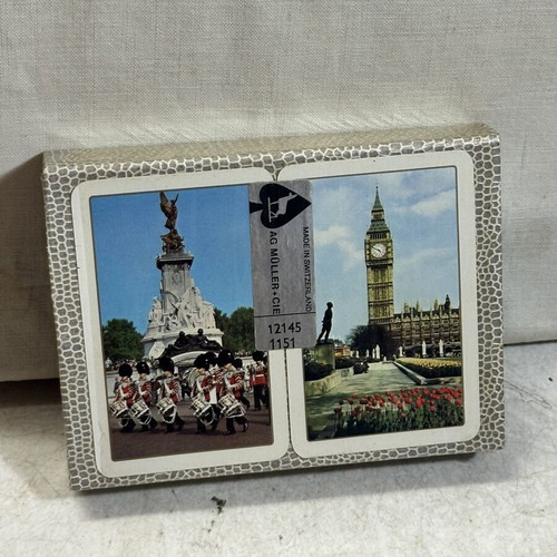 AG Müller Swiss Playing Cards vintage set, 2 sealed decks London