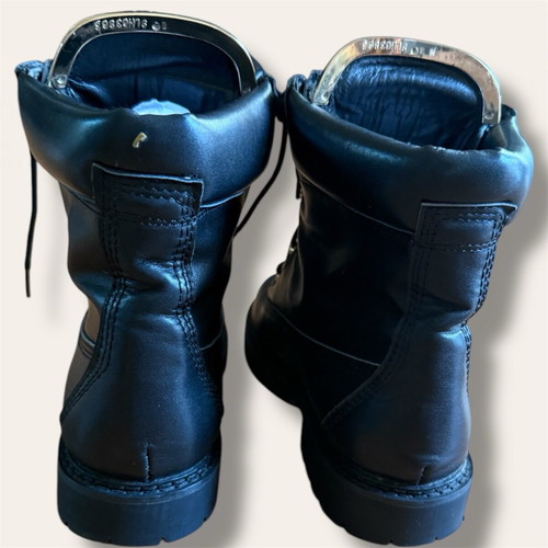 Balmain Paris Black Leather Boots New, Size 37