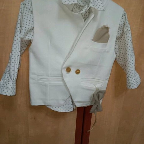 Baptism outfit set for boy 18-24 months like new, handmade