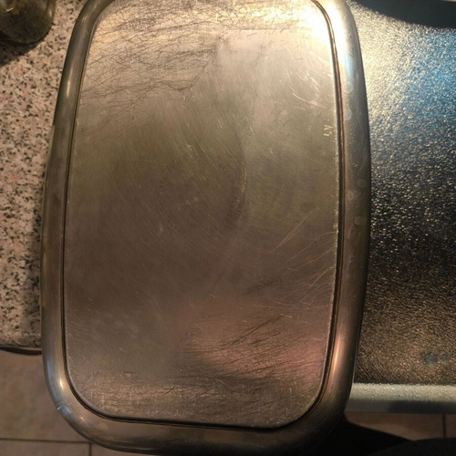 Rectangular oven baking tray with glass lid and rack like new
