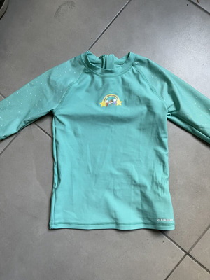 Firefly UV sun protection shirt, turquoise, size 128 cm, age 7-8