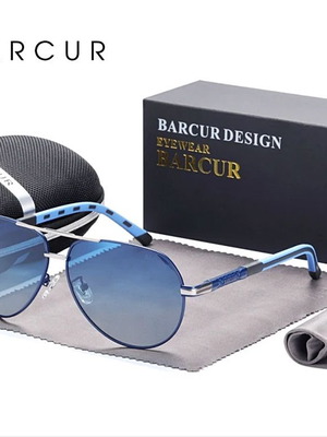 Barcur Original Unisex Sunglasses New, Pilot Style, UV400 Protection