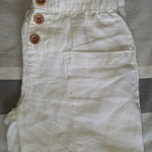 Λινό παιδικό παντελόνι Zara kids λευκό 6 ετών σαν καινούργιο