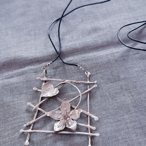 Magic Garden silver 925 necklace, UniqueJewerly handmade