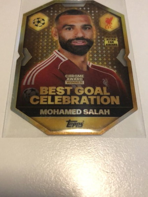 Topps Match Attax 2025-26 Chrome Award card Mohamed Salah new