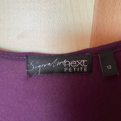 Next dress like new, purple with satin details