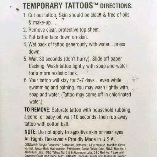 Vintage Pokémon 1999 temporary tattoos new