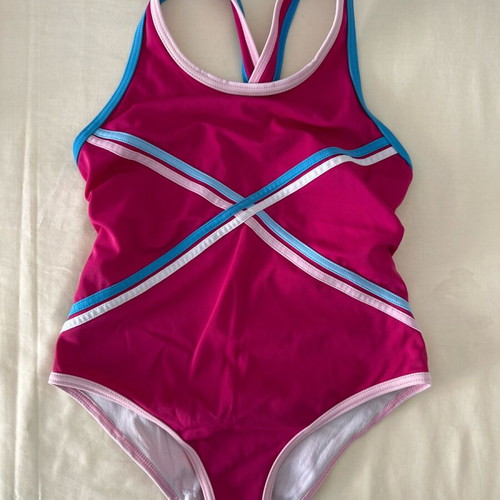 Swimsuit like new, red, size 110 cm for 5 years old