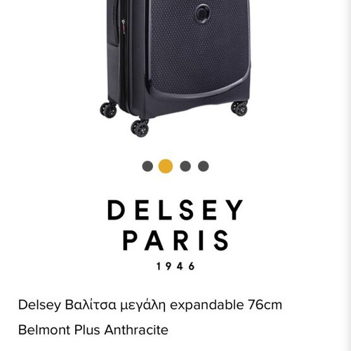 Delsey large suitcase new gray